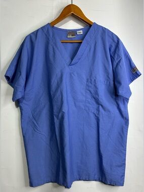 5 for $25🔥Scrub Zone Blue V-Neck Scrub Top Medium